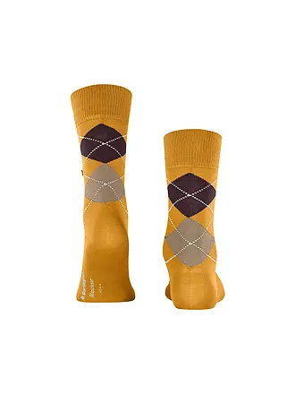 BURLINGTON | Chaussettes homme 40-46 MANCHESTER pied d'alouette | gelb